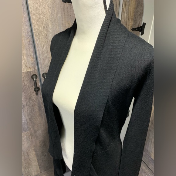 White House Black Market - Black - Long Sleeve Sweater - Gold Buttons - XS - Picture 3 of 8